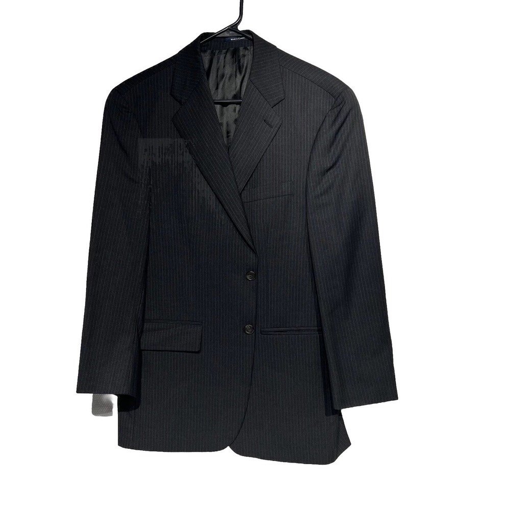 Chaps RALPH LAUREN Men GRAY Sport Coat SUIT Jacket Wool CASHMERE Blazer 39-40 R